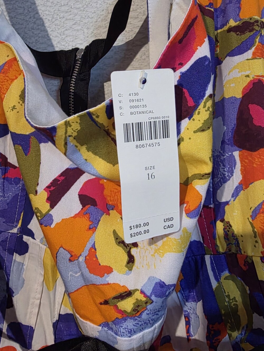 Maeve Anthropologie Botanical Floral Corset Midi Dress Colorful Womens Size 16 - Picture 6 of 9